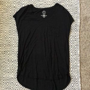 Black short sleeve top